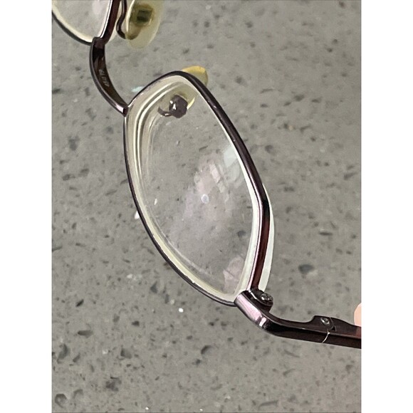 Adrienne Vittadini Eyeglasses Frames ONLY Brown Oval Metal AV6026 107 45-19-135 main image 4